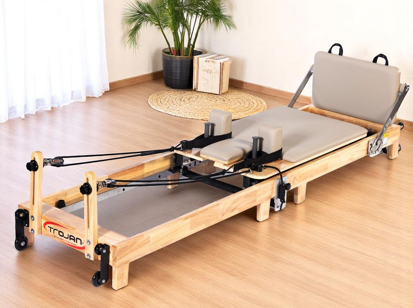 Trojan TERRA Beije Oak Folding Reformer Inc Box & Jump Board * NEW *